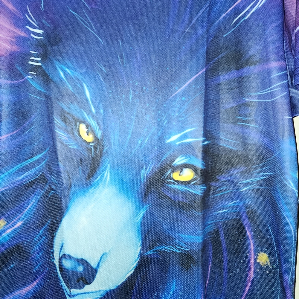Blue Wolf All Over Print XL Tshirt